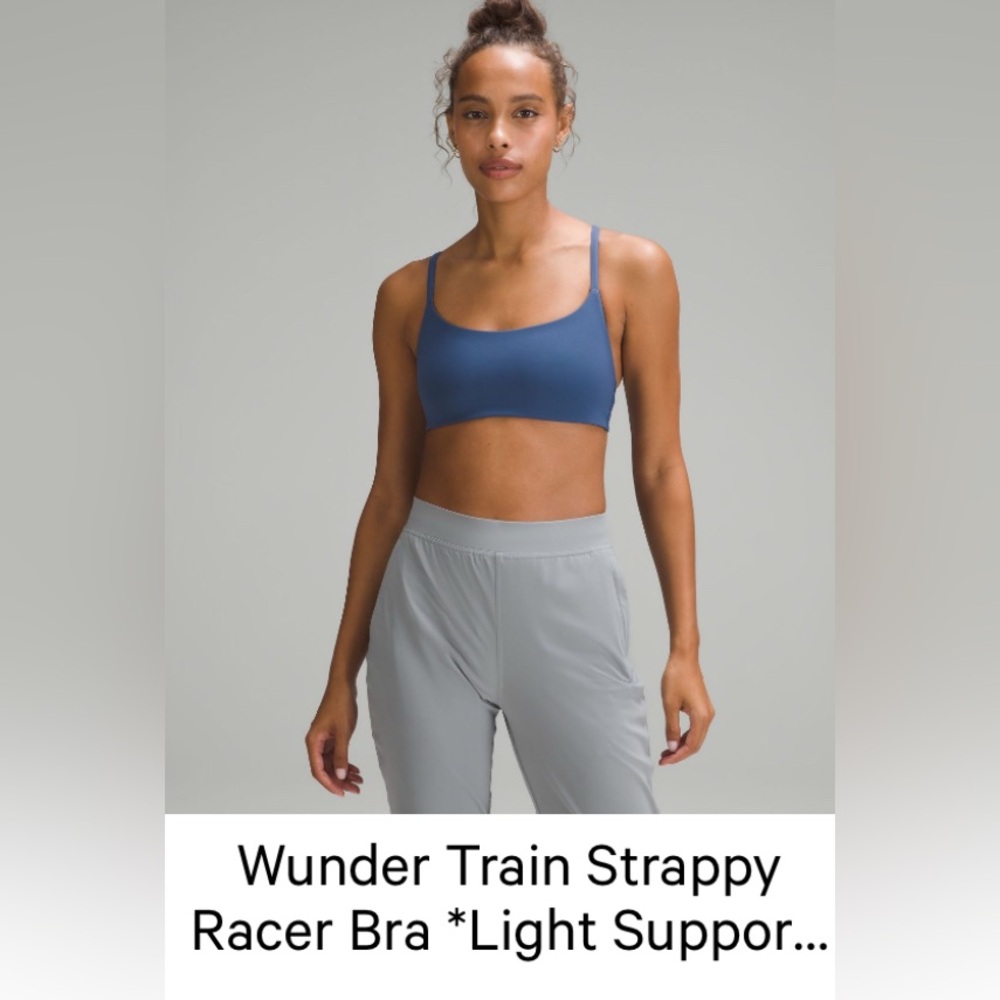 Lululemon Wunder Train Strappy Racer Bra. Size 6